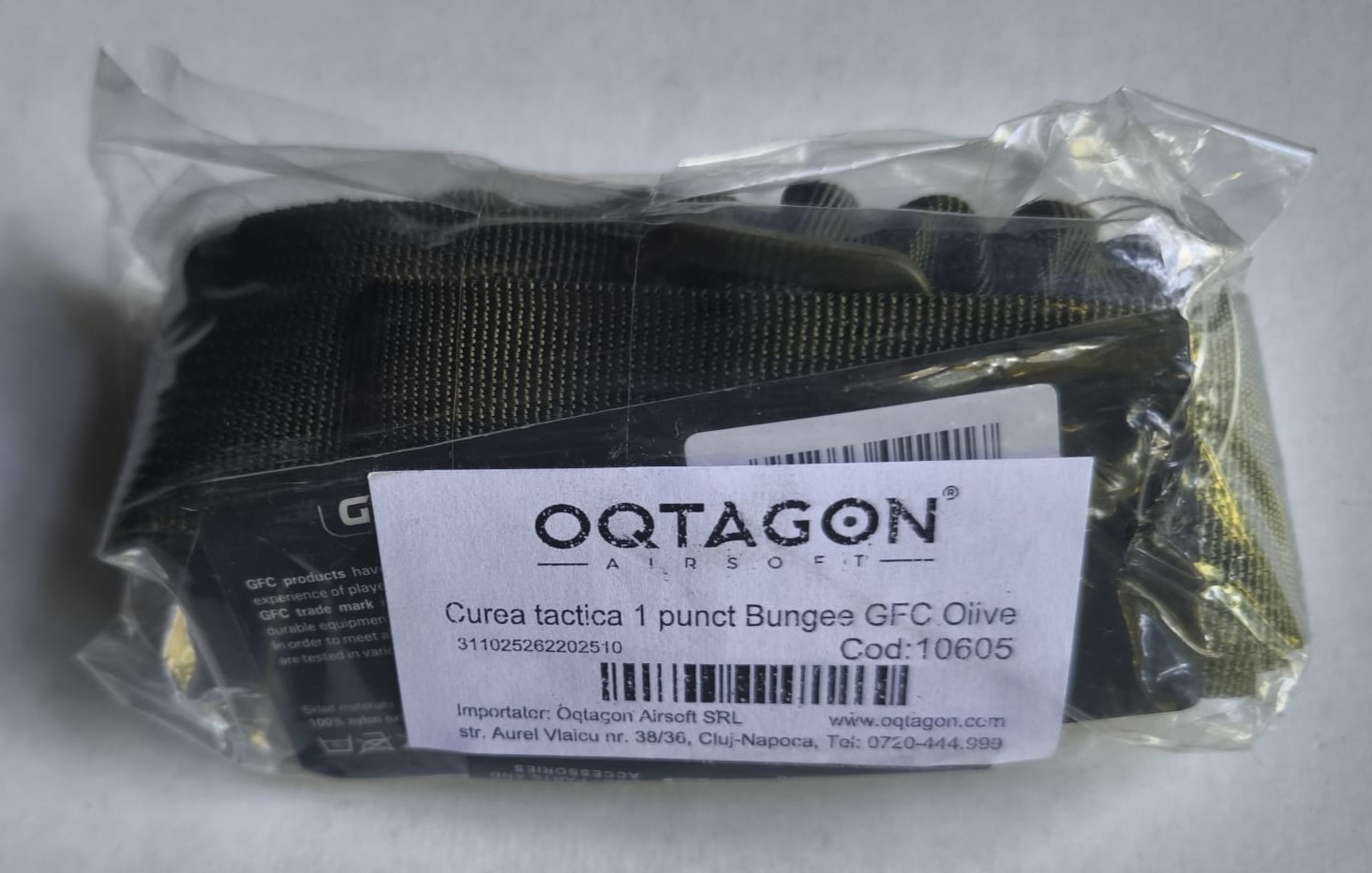 A real photo din Curea tactica 1 punct Bungee GFC Olive by Beny (2)