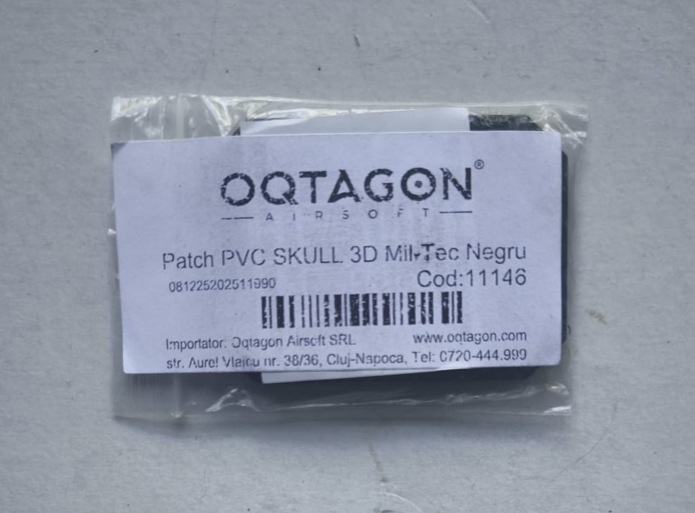 A real photo din Patch PVC SKULL 3D Mil-Tec Negru by Emy (4)