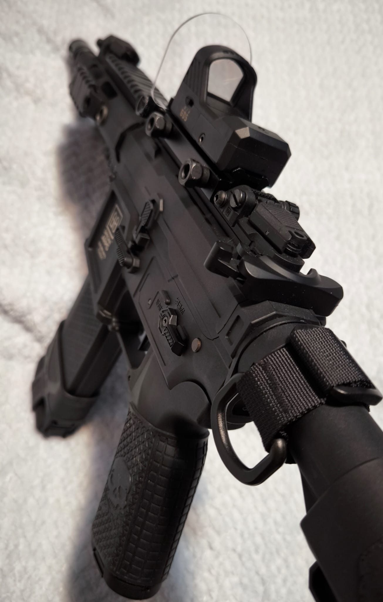 A real photo din Replica SA-F04-RL FLEX Light Ops Stock/New Receiver HAL ETU Gen. 2  Specna Arms by Cosmin (1)