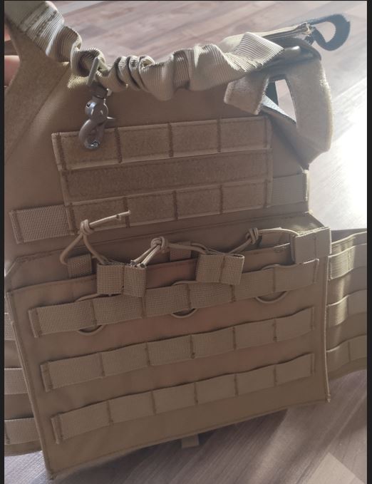 A real photo din Vesta tactica Jump Plate Carrier Cummerbund 8Fields Coyote by Catalin (1)
