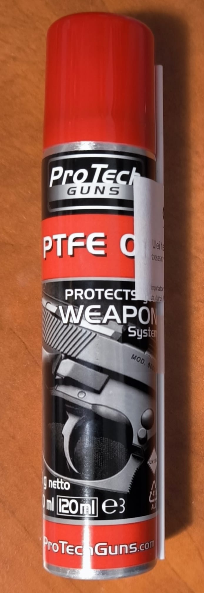 A real photo din Ulei teflonat Pro Tech Guns 100 ml  by Cosmin (1)