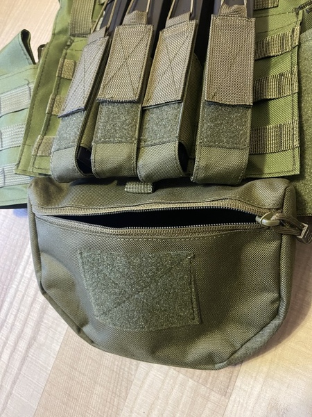 A real photo din Pouch utilitar drop-down 8FIELDS Olive by Buliga (3)