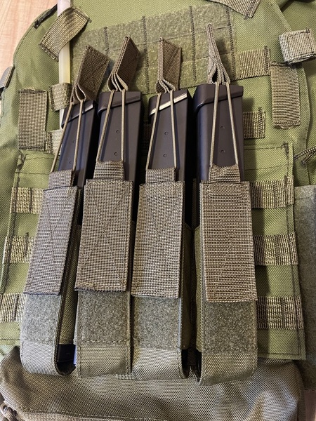 A real photo din Portincarcator dublu MP5 8Fields Olive by Buliga (2)