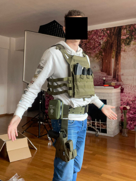 A real photo din Curea tactica ARMY Olive by MAILO (1)