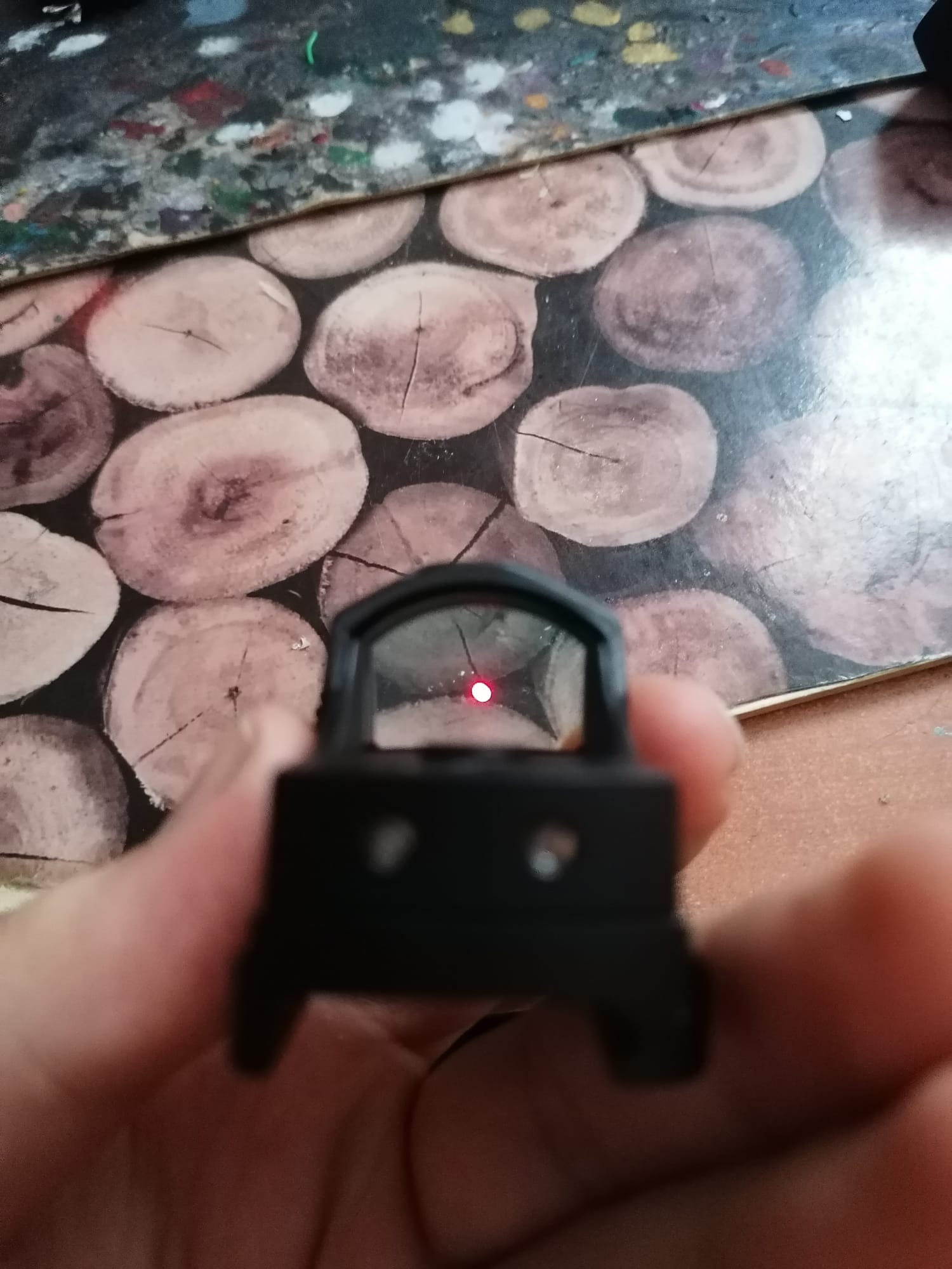 A real photo din Red dot Victoptics SPX 1x22 Vector Optics by Lego (3)
