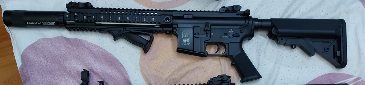 A real photo din Amortizor A.E.I. 140 x 40 mm AirsoftPro by donREVE (2)