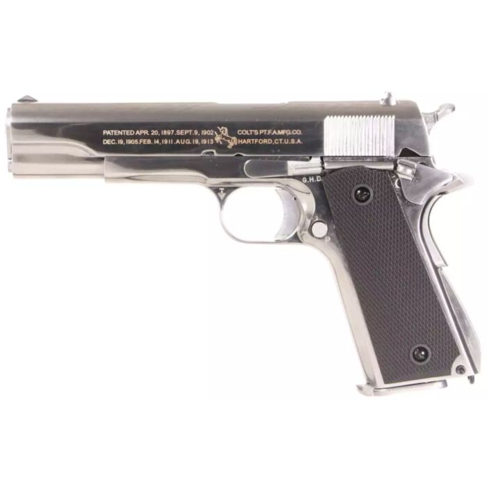 Replica pistol Colt 1911 A1 CO2 GBB Cybergun Silver