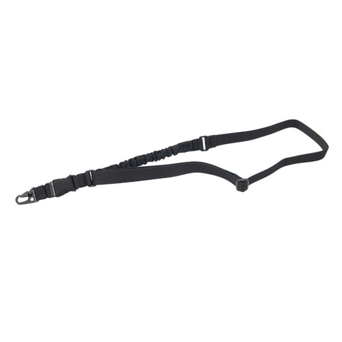 Curea CQB 1 punct cu cordon elastic 8FIELDS Negru