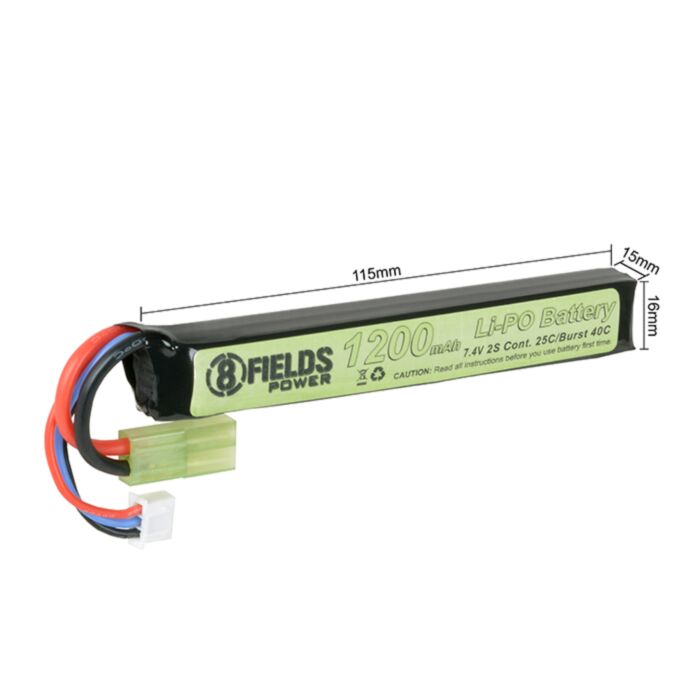 Acumulator Li-Po 7.4V/1200mAh 25/40C 8Fields