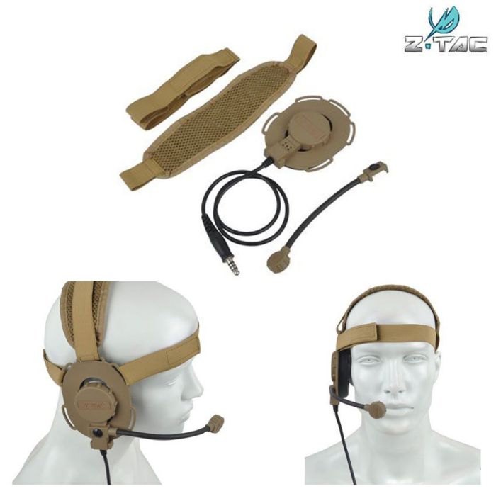 Casca statie radio EVO III Z-Tac Dark Earth