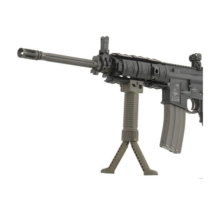 Bipod/Maner pentru RIS negru ACM