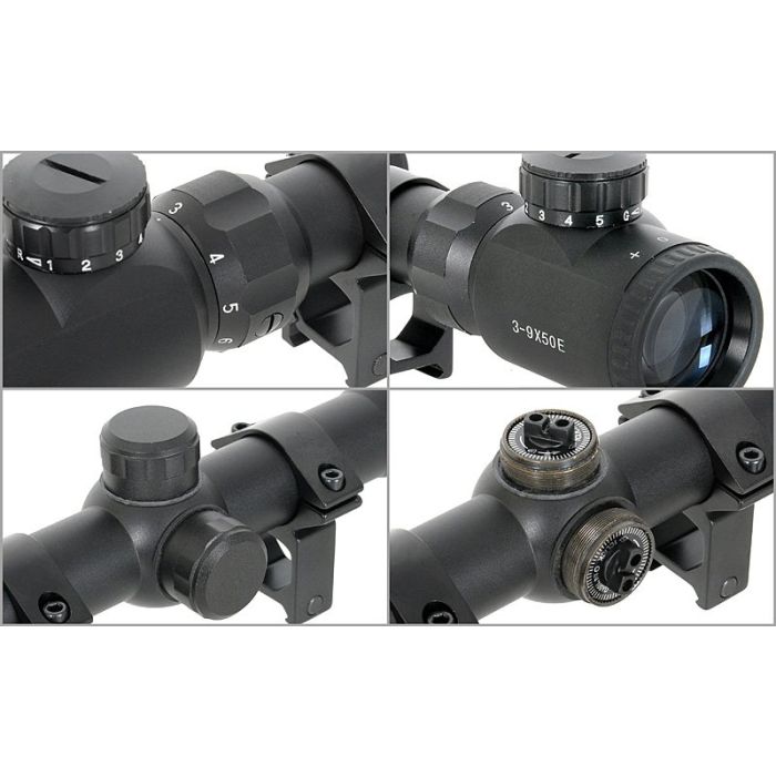 Luneta 3-9x50E reticul iluminat ACM