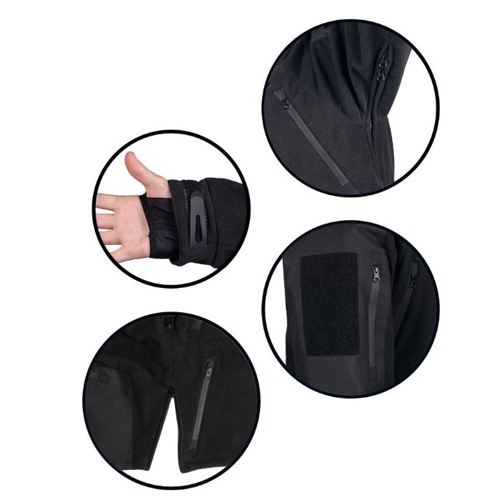 Jacheta Fleece Cold Weather Mil-Tec Negru L