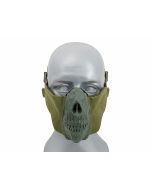 Masca Half Face Skull CS Olive