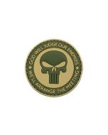 Patch God Will Judge cauciuc 8Fields Olive
