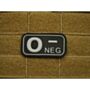 Patch Bloodtype O NEG cauciuc SWAT JTG thumbnail
