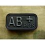 Patch Bloodtype AB POS cauciuc, Blackops JTG thumbnail