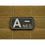 Patch Bloodtype A NEG cauciuc, SWAT JTG thumbnail