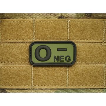 Patch Bloodtype O NEG cauciuc Forest JTG