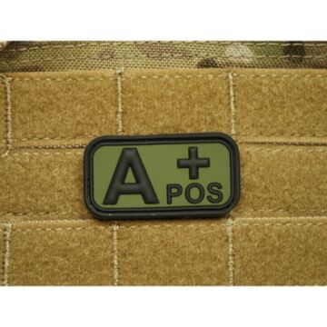 Patch Bloodtype A POS cauciuc, Forest JTG
