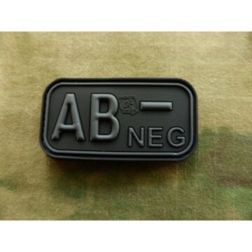 Patch Bloodtype AB NEG cauciuc, Blackops JTG