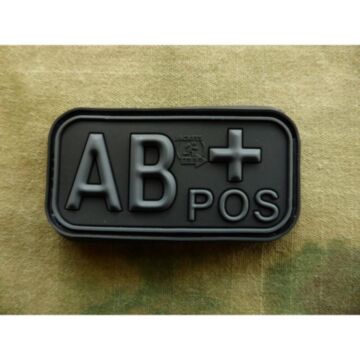 Patch Bloodtype AB POS cauciuc, Blackops JTG