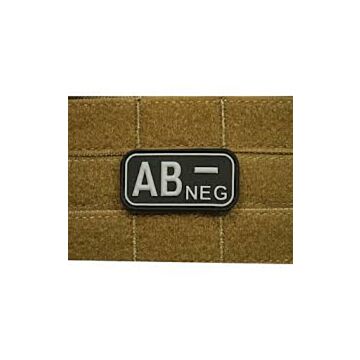 Patch Bloodtype AB NEG cauciuc SWAT JTG