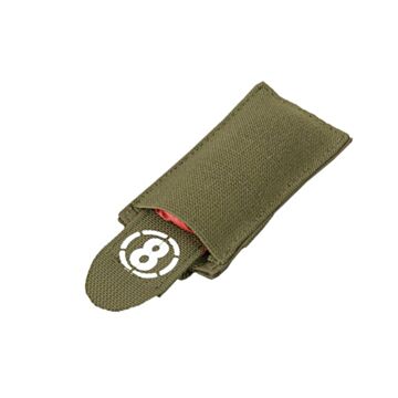 Pouch airsoft cu steag rosu 8Fields Olive