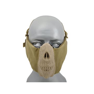 Masca Half Face Skull protectie urechi CS TAN