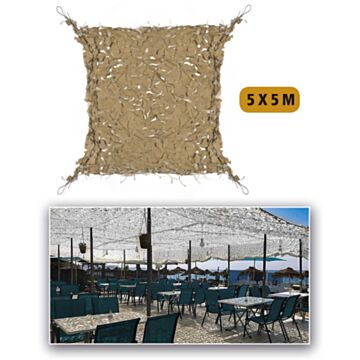 Plasa umbrire 5x5m Desert Mil-Tec